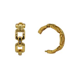 Matisse Yellow Gold Hoop Earrings 24115 - Karine and Co