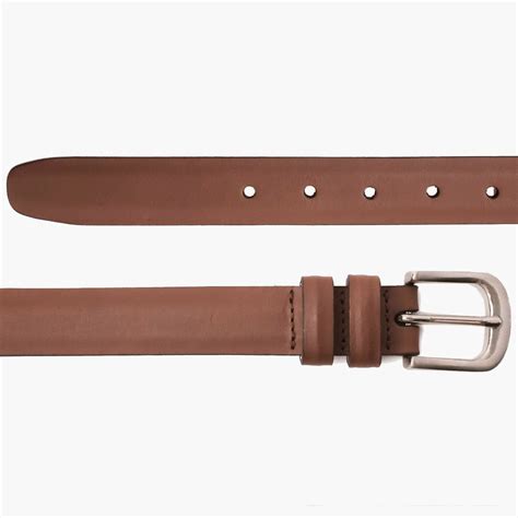 Men's Slim Chestnut Leather Belt - Thursday Boot Company