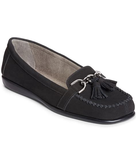 Lyst - Aerosoles Super Soft Flats in Black