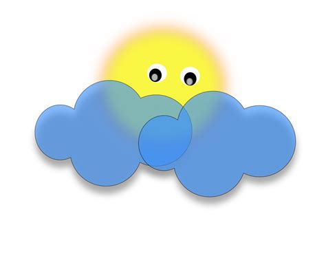 Sun With Clouds Clipart | Free download on ClipArtMag