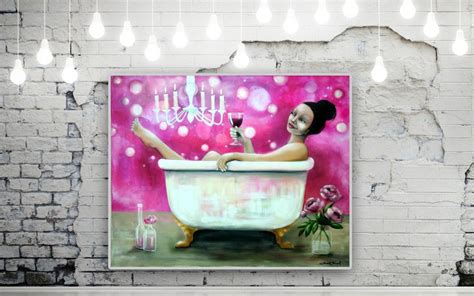 Bubble bath - acrylic painting | Painting, Artwork, Art