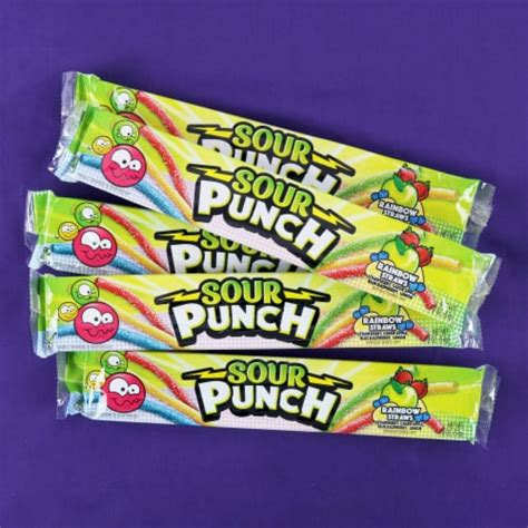 Sour Punch Chewy Assorted Rainbow Candy Straws, 2 oz - Kroger