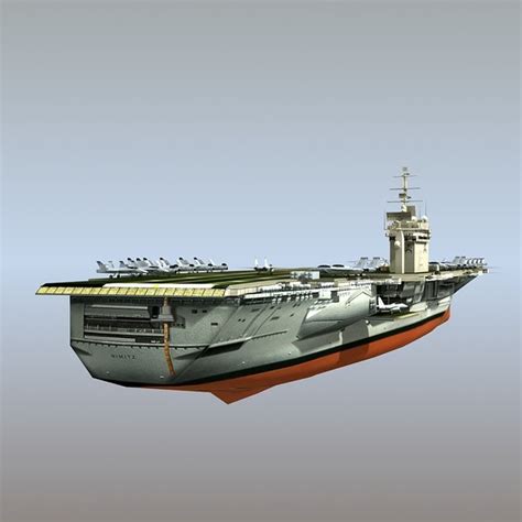 3d model uss nimitz