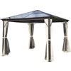 Outsunny 10x10 Polycarbonate Hardtop Gazebo, Gazebo Canopy With ...