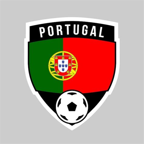 Premium Vector | Portugal Shield Team Badge for Football Tournament