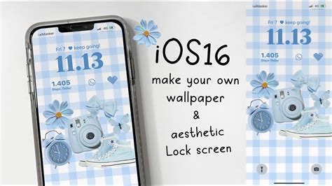 iOS16: making aesthetic wallpaper & widget for lock screen🦋 - YouTube