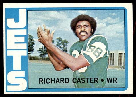 1972 Topps Richard Caster RC New York Jets #68 | eBay