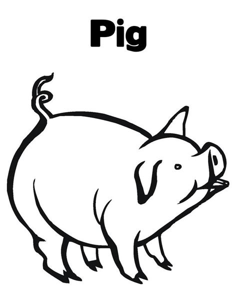 Free Printable Pig Coloring Pages For Kids