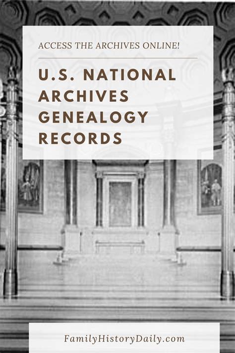 The U.S. National Archives Offers Millions of Free Genealogy Records ...