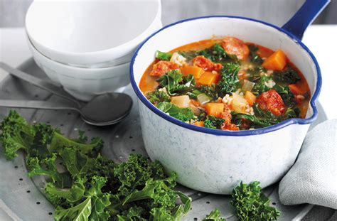 Curly kale, chorizo and rice stew | Tesco Real Food