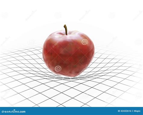 Apple Bending Spacetime Stock Illustration - Image: 42432616