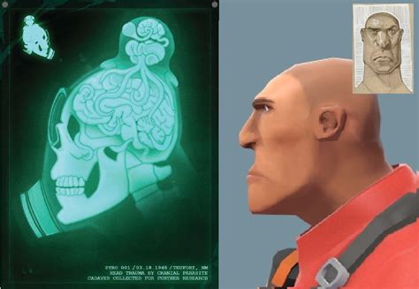 Pyro's X-ray from 2Fort_invasion is pretty accurate to the early concept art of his face : r/tf2