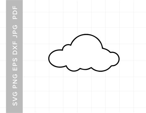 Cloud Outline Svg Cloud Svg Digital Download for Cricut and - Etsy