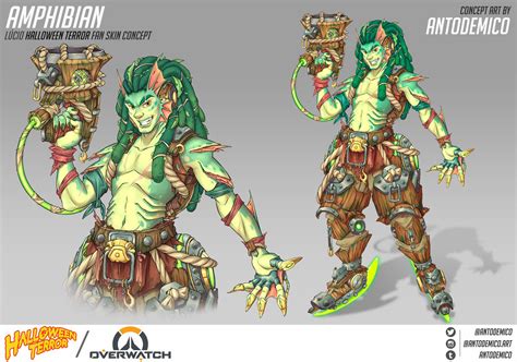 ArtStation - Amphibian Lúcio Skin Concept, Antonio Demico | Overwatch ...