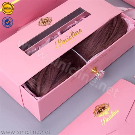 China Sun Nature Luxury Custom Human Hair Extension Packaging Box with High Quality - China ...