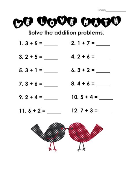 free printable kindergarten math worksheets - free preschool kindergarten simple math worksheets ...