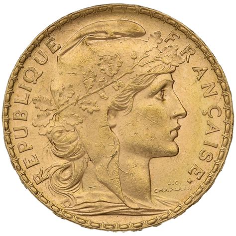 Buy 1905 Gold Twenty French Franc Coin | from BullionByPost - From £351.10