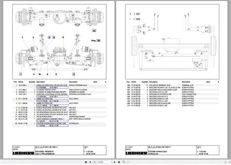 Liebherr Mobile Crane 350 Ton LTM 1350-6.1 Spare Parts Catalogue