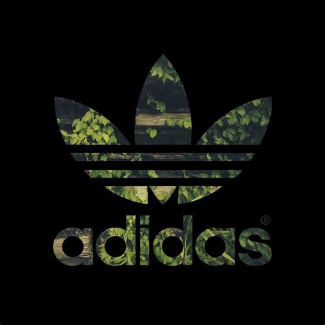 Adidas logo, Adidas, logo, leaves HD wallpaper | Wallpaper Flare