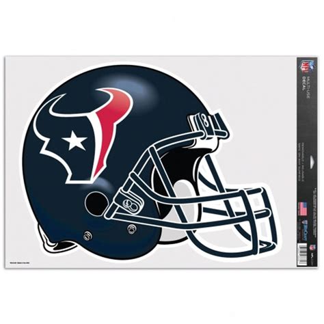 Houston Texans Helmet - 11x17 Ultra Decal at Sticker Shoppe