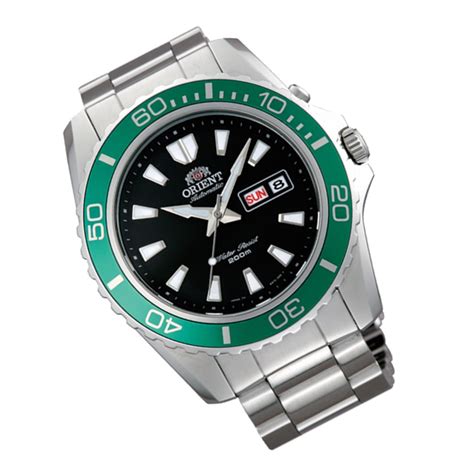 ORIENT Mako XL Green Diver Dial Sports Men Watch Stainless Steel FEM75003B9 - Chronospride ...