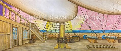 Pirate Ship Deck Backdrop For Rent by Charles H. Stewart