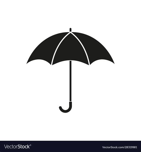 Umbrella symbol on white background Royalty Free Vector