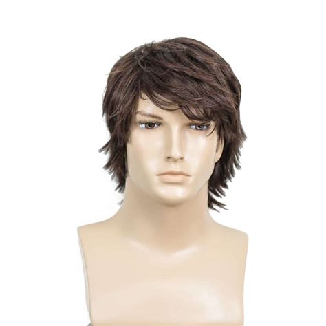 Male Styled Brown Wig