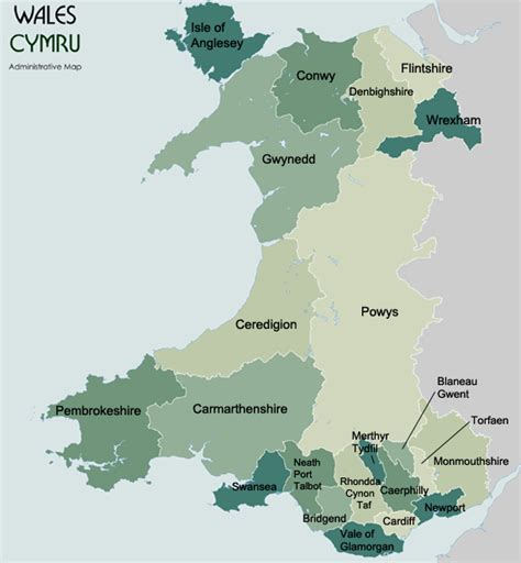 Map Of Welsh Counties – Verjaardag Vrouw 2020