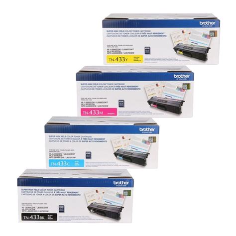 TN-433 Set | Original Brother Toner Cartridges – Black, Colors - Toner Buzz