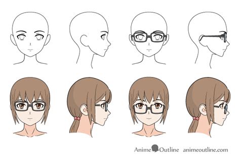 How to Draw Anime & Manga Glasses - AnimeOutline