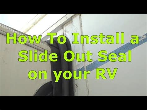 How to Install a New Slide Out Seal on your RV - YouTube in 2021 | Seal ...