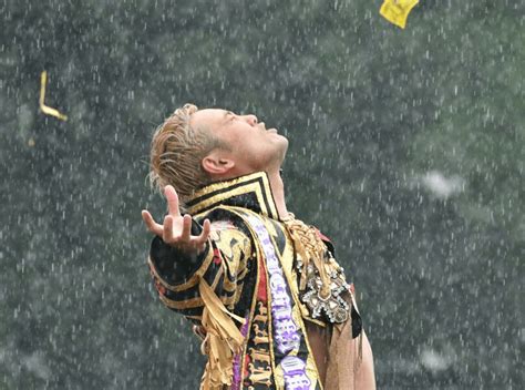 "Rainmaker" Kazuchika Okada Wrestles In Actual Rain