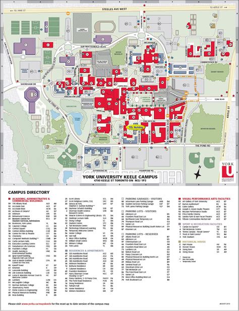 York University Keele Campus Map