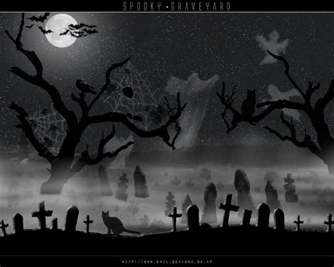 Spooky Graveyard by evildesignz on DeviantArt