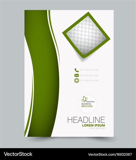 Flyer design background brochure template Vector Image