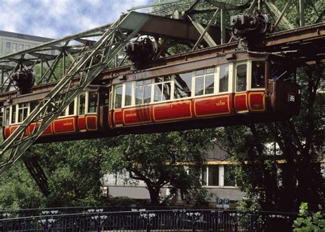 The Wuppertal Suspension Railway in Wuppertal, Germany