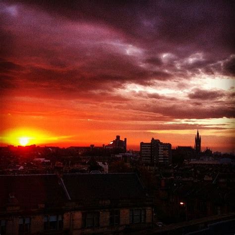 Sunrise in Glasgow by @GeekGirlX | Glasgow, Sunrise sunset, Sunrise