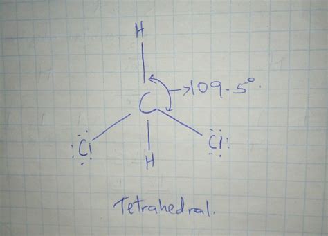 [Solved] Write the geometric structure for the CH2CL2 molecule and name the... | Course Hero