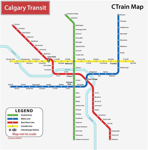 Calgary CTrain Map by ritachi9077 on DeviantArt