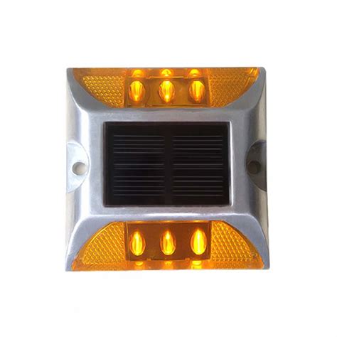 Reflective Road Markings Studs Traffic Safety Reflectors Wireless Outdoor Step Light - Plastic ...