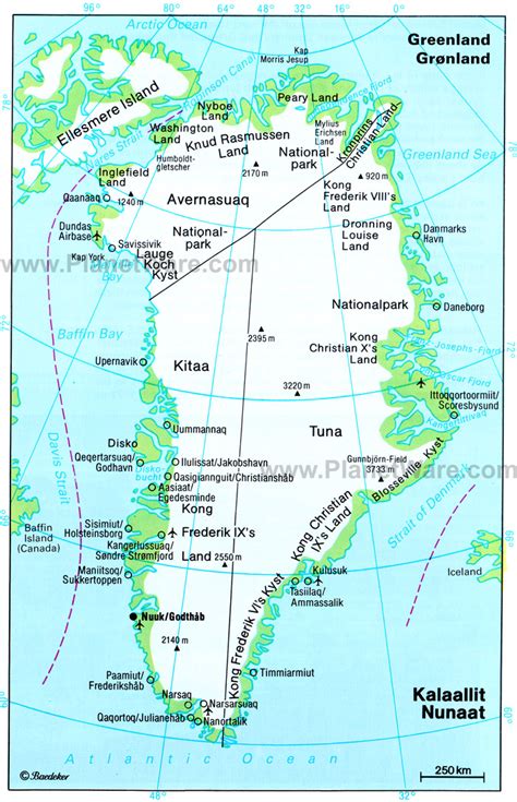 Groenlândia | Mapas Geográficos da Groenlândia - Enciclopédia Global™