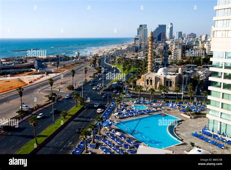 tel aviv skyline, Israel Stock Photo - Alamy