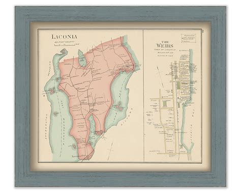 Laconia, New Hampshire 1892 Map