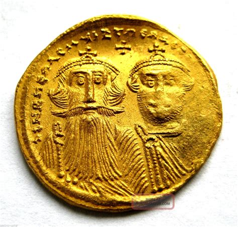 610 - 641 A. D Byzantine Empire Heraclius I Au Gold Solidus Coin ...