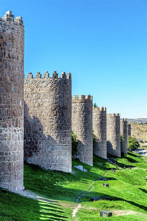 View of the Medieval walls of Avila Photograph by W Chris Fooshee