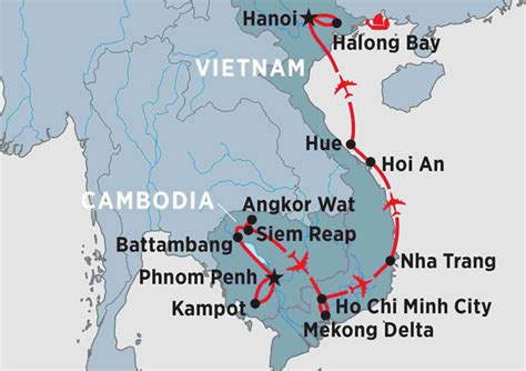 Map Of Vietnam And Cambodia - Maping Resources