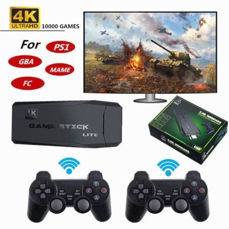 M8 HDMI Game Stick Lite Console 2.4G Wireless Controllers 4K Video Game ...