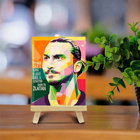 Zlatan Ibrahimović Wooden Print With Easel Stand – Bigsmall.in