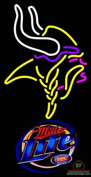 Miller Lite Minnesota Vikings Neon Sign NFL Teams Neon Light | Neon ...